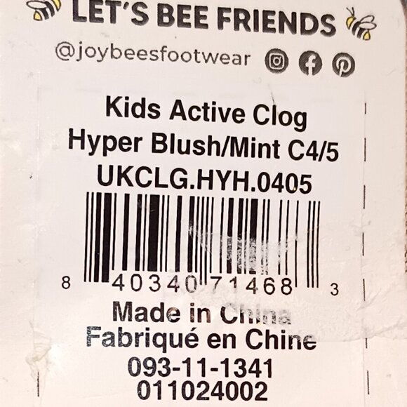 NEW Joybees Toddler Girls' Harper Slip-On Clogs - Pink 4-5T - Picture 11 of 13